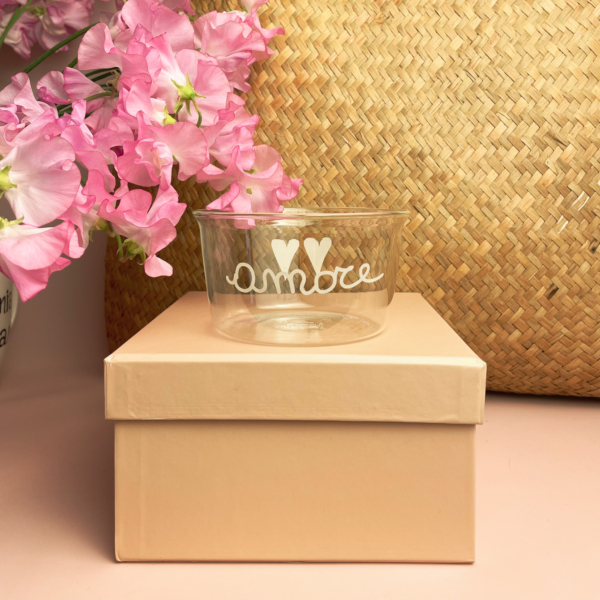 coppetta vetro amore simple day