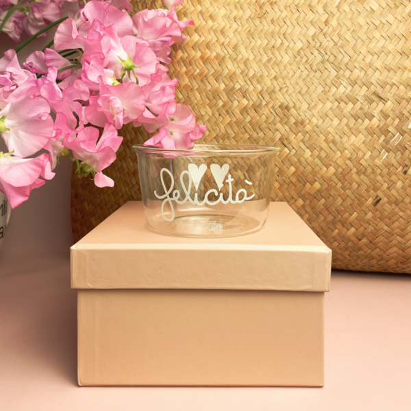 coppetta vetro felicità simple day